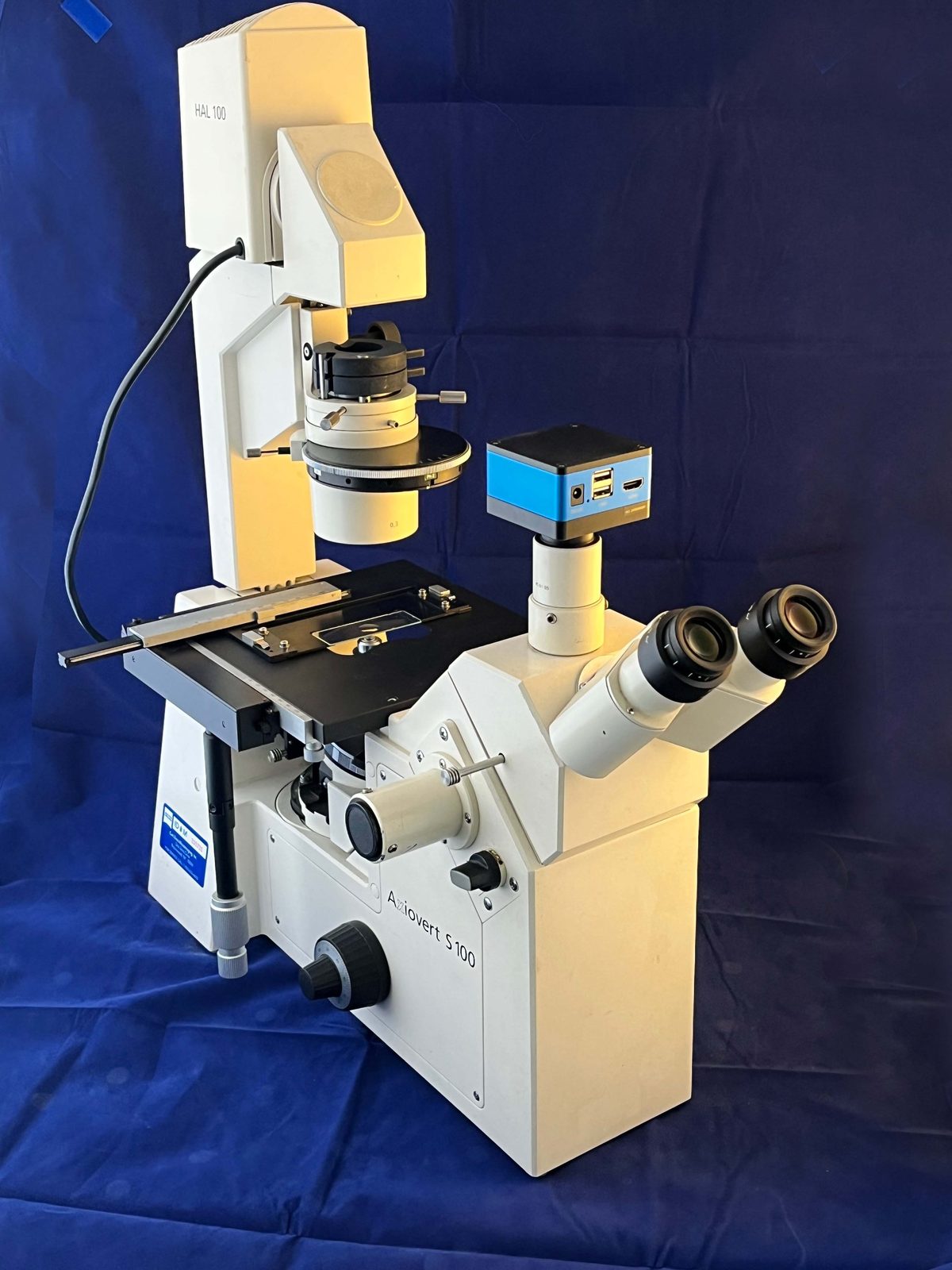 Trinocular head with 4K HD camera