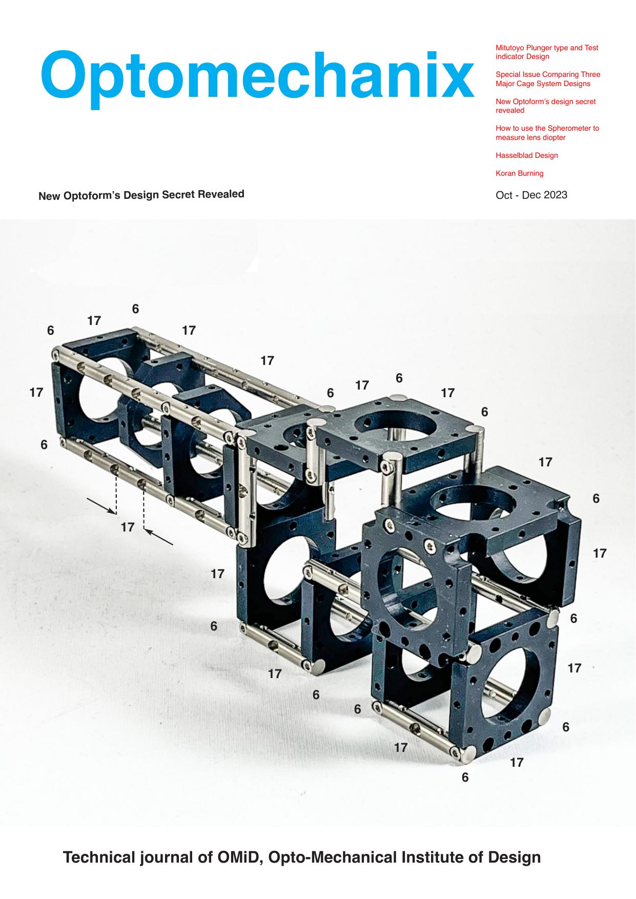 Optoform II cover — mathematical bore pattern